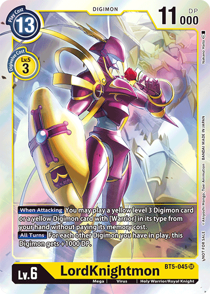 Image of LordKnightmon [BT5-045] (Event Pack) [Battle of Omni Promos]