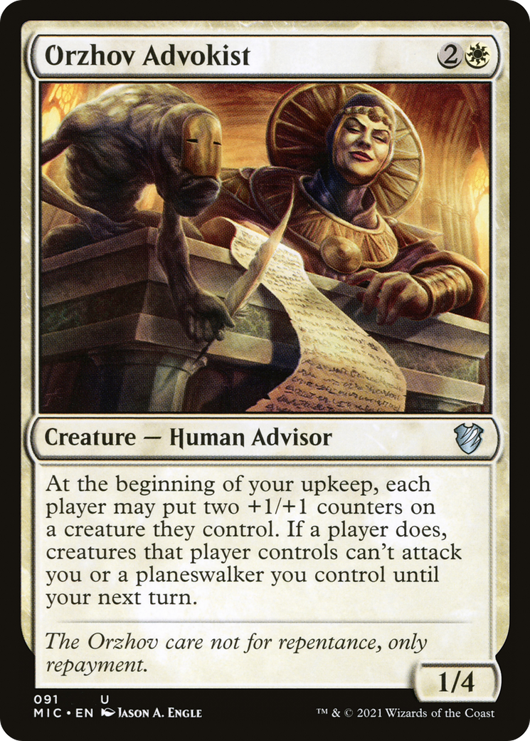 Image of Orzhov Advokist [Innistrad: Midnight Hunt Commander]