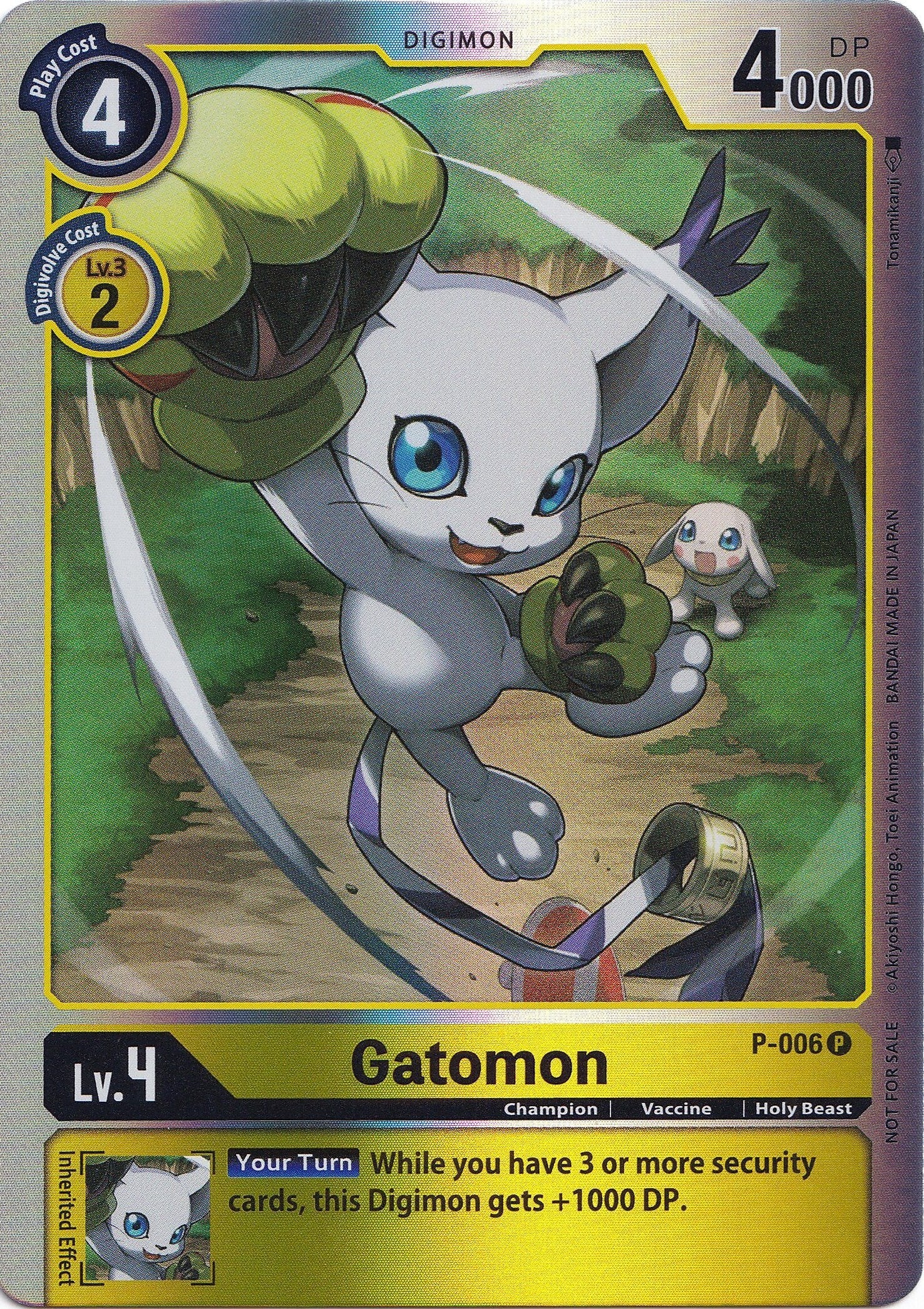 Image of Gatomon [P-006] (Rainbow Foil) [Promotional Cards]
