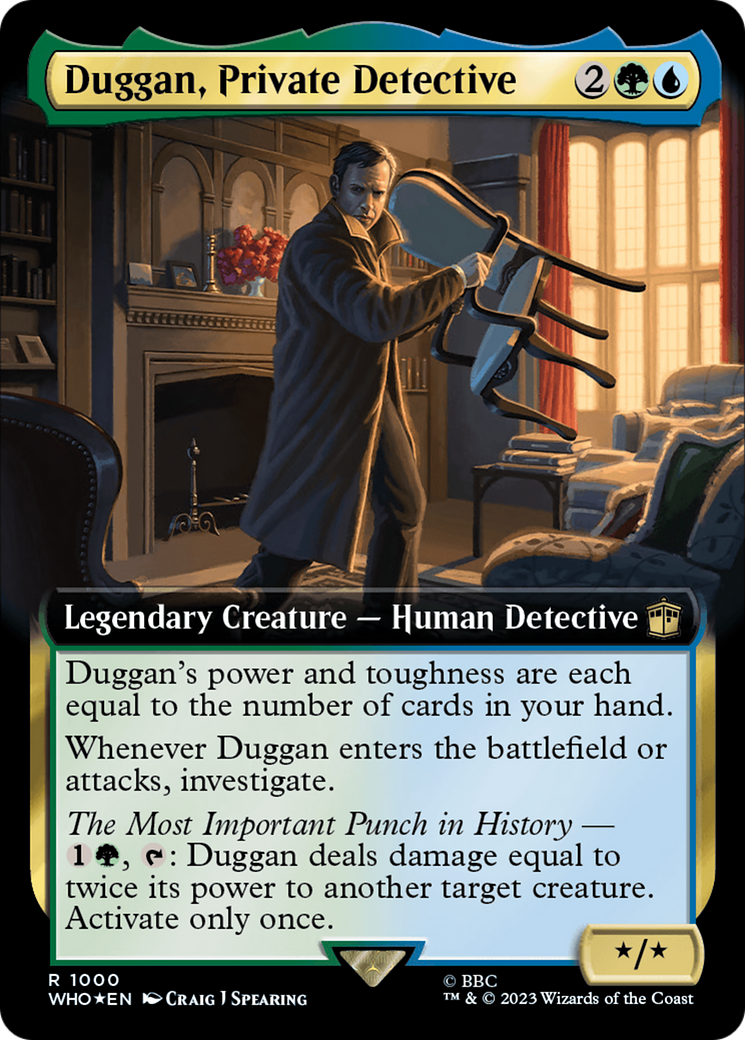 Image of Duggan, Private Detective (Extended Art) (Surge Foil) [Doctor Who]