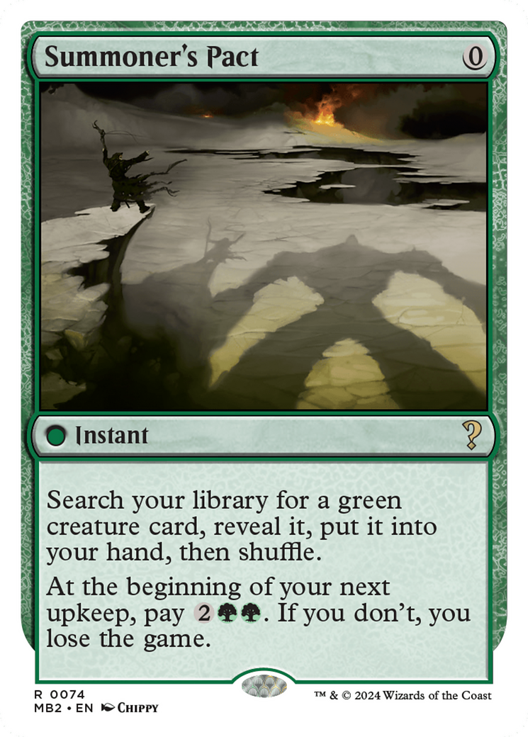 Image of Summoner's Pact (White Border) [Mystery Booster 2]