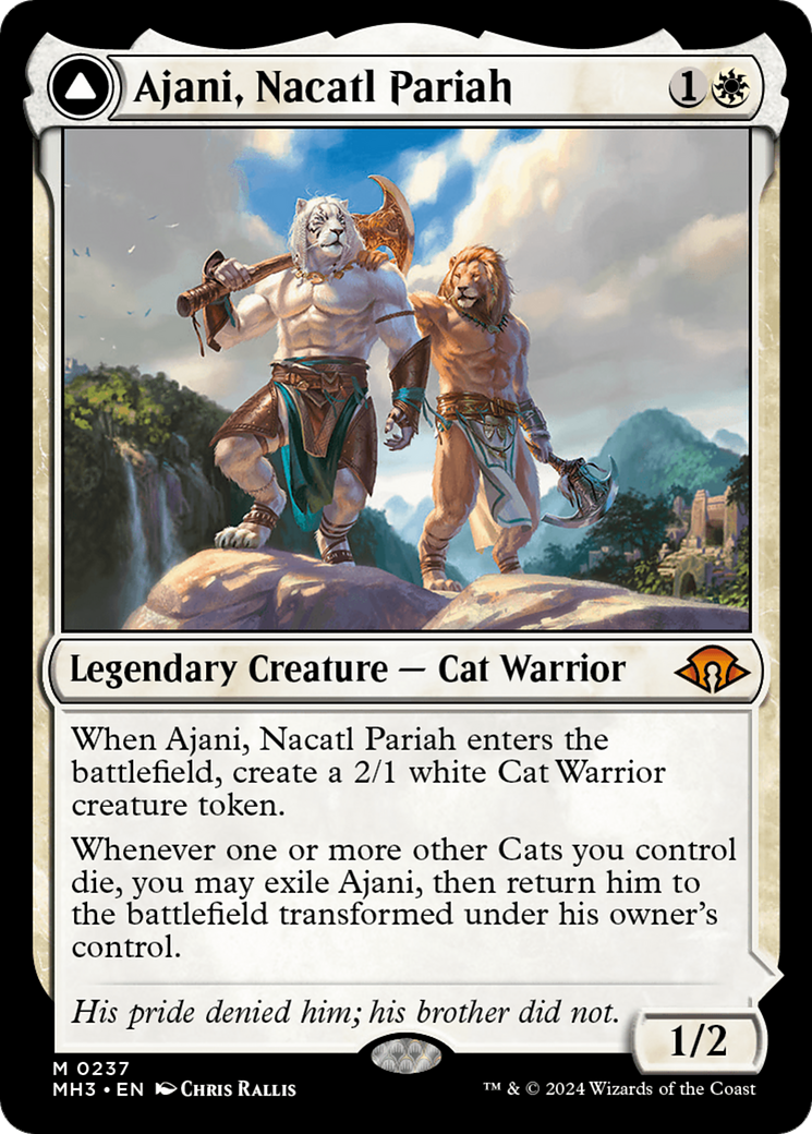 Image of Ajani, Nacatl Pariah // Ajani, Nacatl Avenger [Modern Horizons 3]