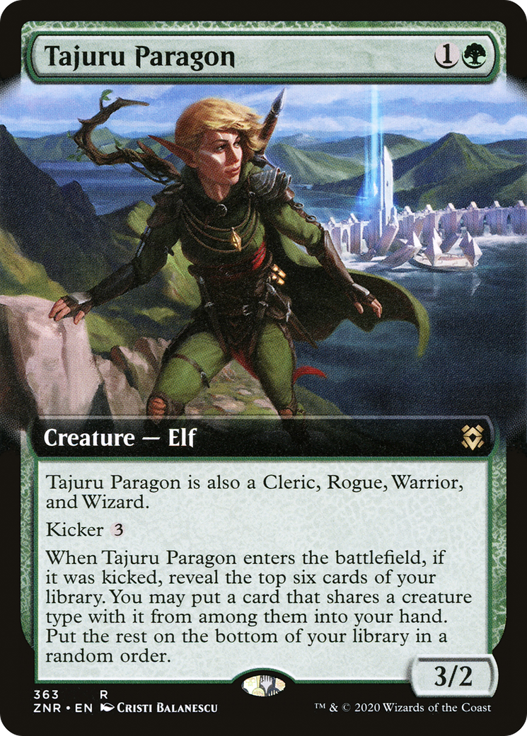 Image of Tajuru Paragon (Extended Art) [Zendikar Rising]