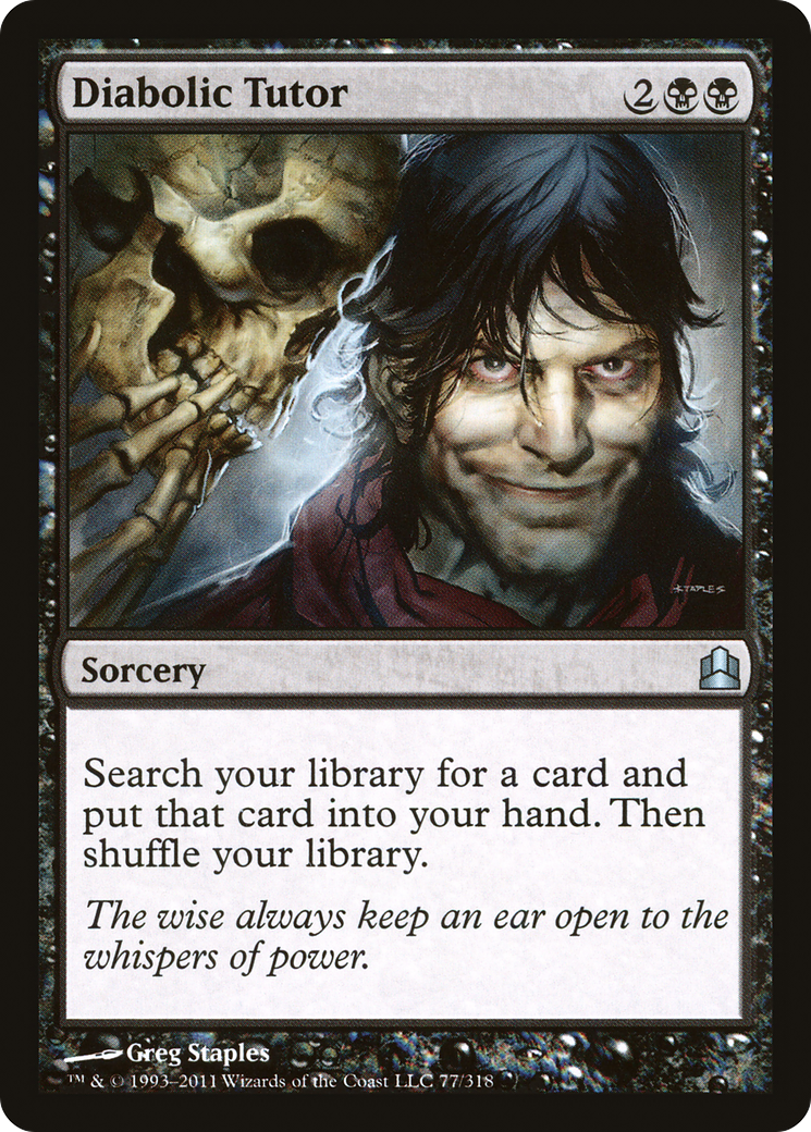 Image of Diabolic Tutor [Commander 2011]