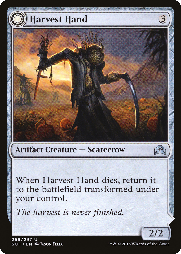 Image of Harvest Hand // Scrounged Scythe [Shadows over Innistrad]