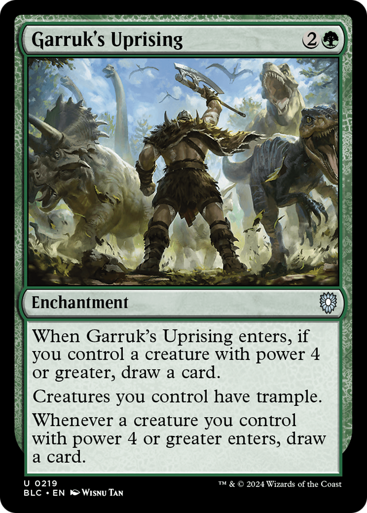 Image of Garruk's Uprising [Bloomburrow Commander]