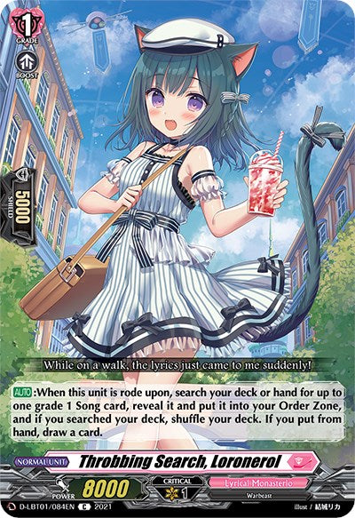Image of Throbbing Search, Loronerol (D-LBT01/084EN) [Lyrical Melody]