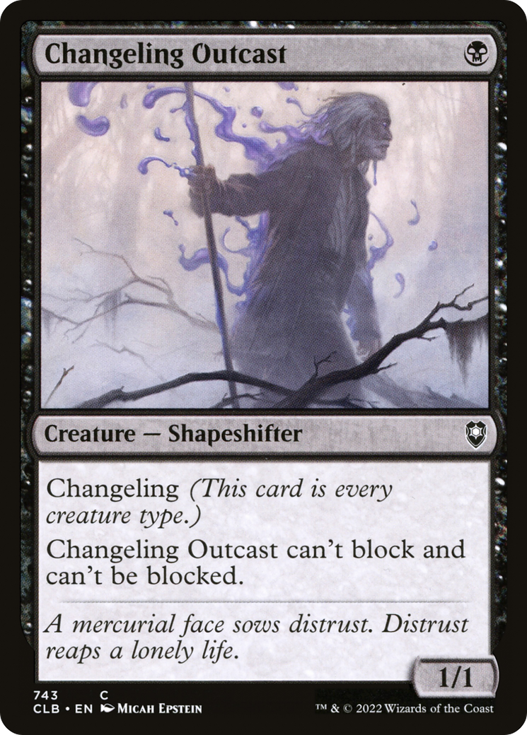 Image of Changeling Outcast [Commander Legends: Battle for Baldur's Gate]