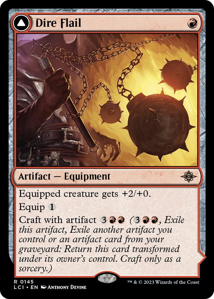 Image of Dire Flail [The Lost Caverns of Ixalan]