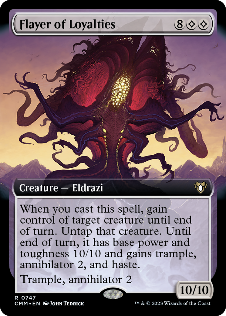 Image of Flayer of Loyalties (Extended Art) [Commander Masters]
