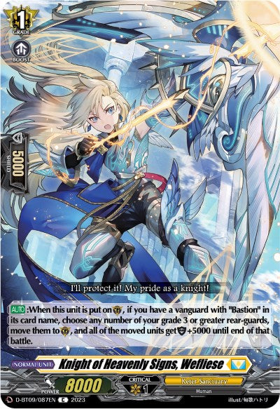 Image of Knight of Heavenly Signs, Wefliese (D-BT09/087EN) [Dragontree Invasion]