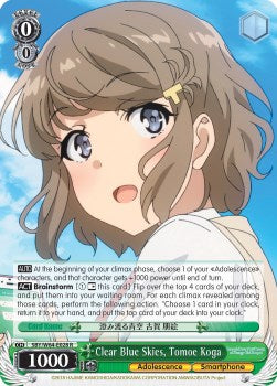 Image of Clear Blue Skies, Tomoe Koga (SBY/W64-E028 R) [Rascal Does Not Dream of Bunny Girl Senpai]