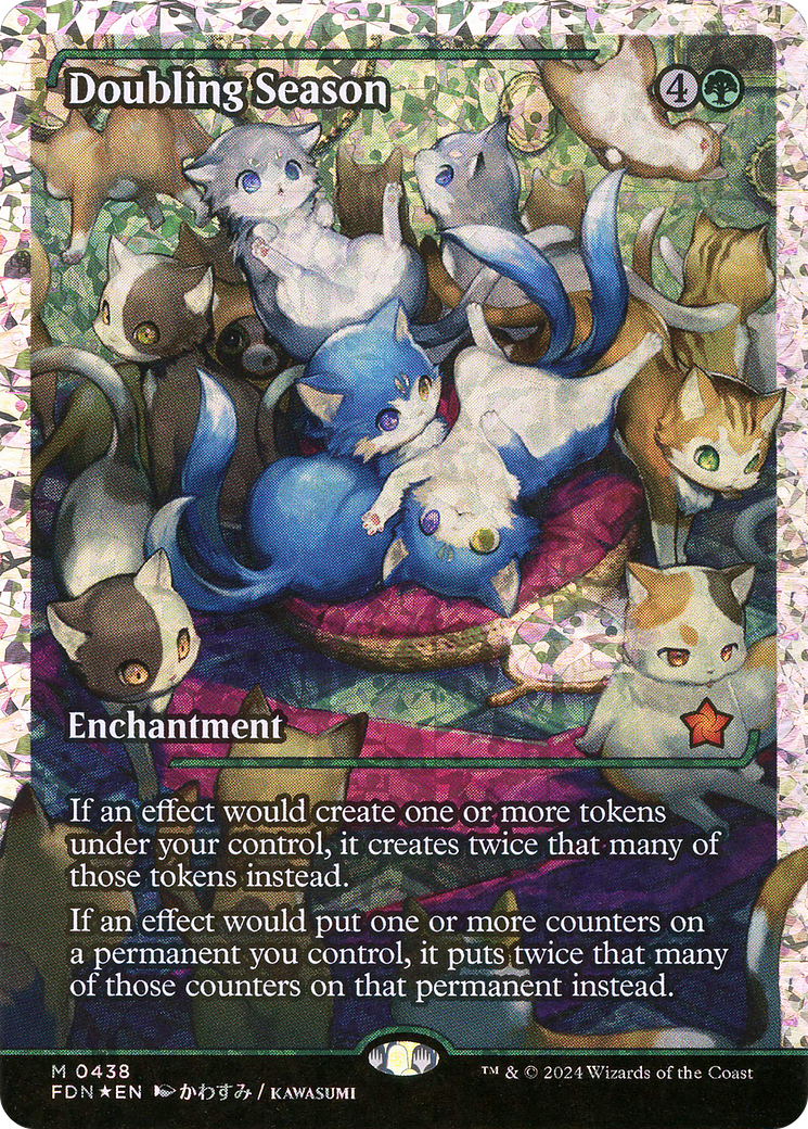 Image of Doubling Season (Showcase) (Fracture Foil) (Japanese) [Foundations]