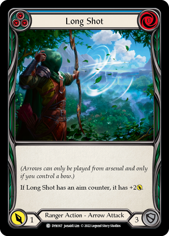 Image of Long Shot (Blue) [DYN167] (Dynasty)  Rainbow Foil