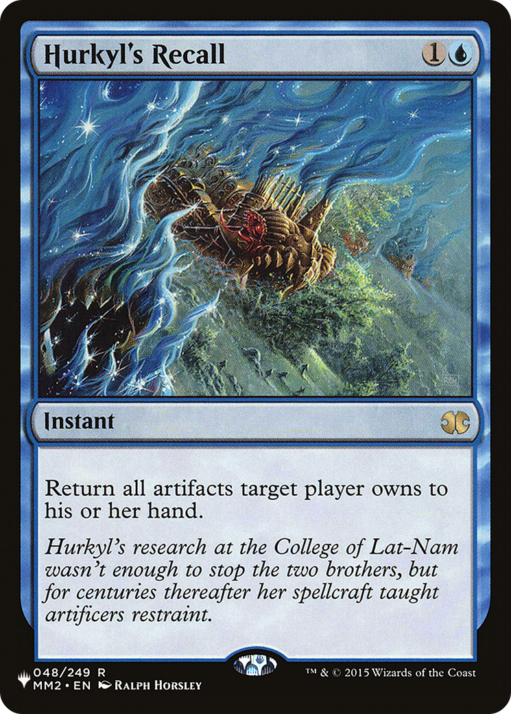 Image of Hurkyl's Recall [The List]