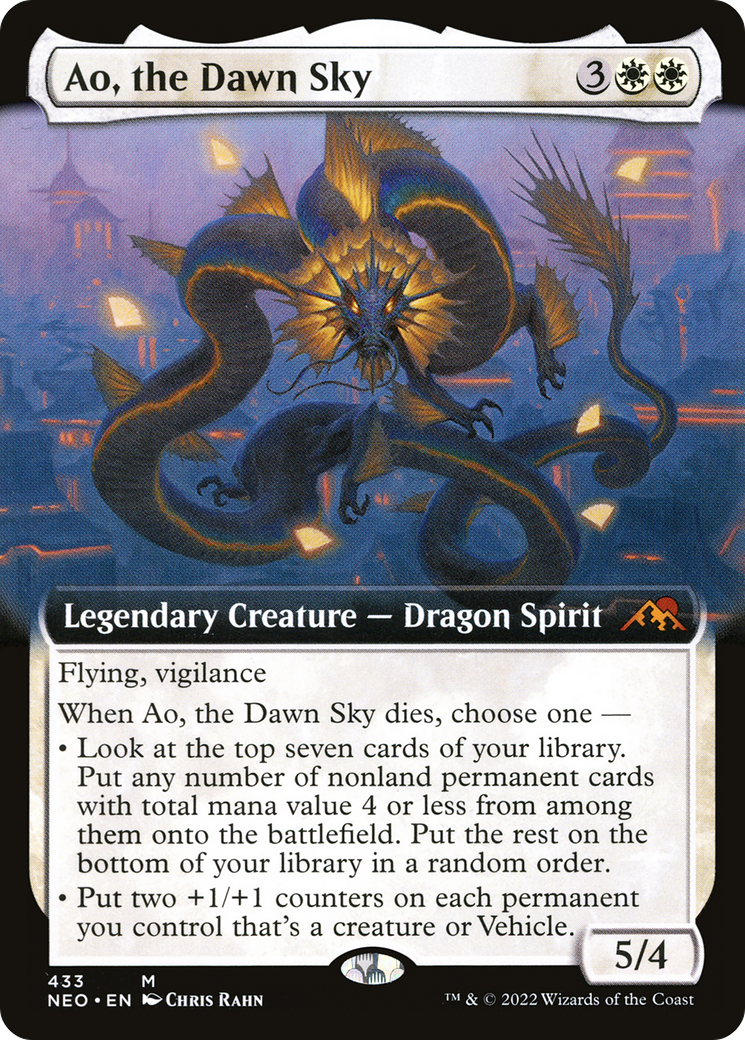 Image of Ao, the Dawn Sky (Extended Art) [Kamigawa: Neon Dynasty]