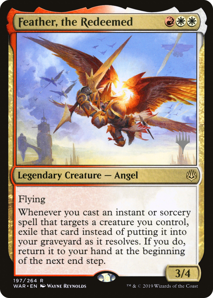 Image of Feather, the Redeemed (Promo Pack) [War of the Spark Promos]