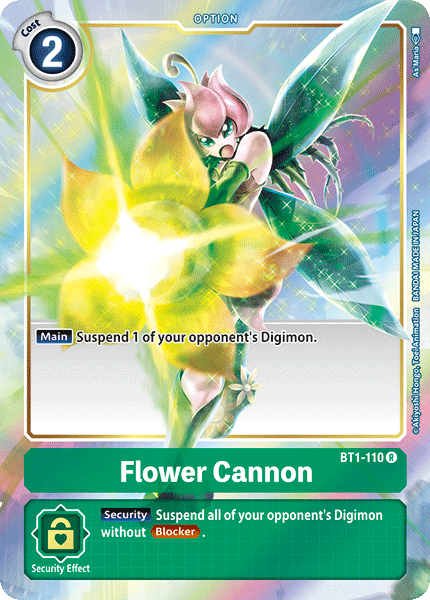 Image of Flower Cannon [BT1-110] (Alternate Art) [Release Special Booster Ver.1.0]