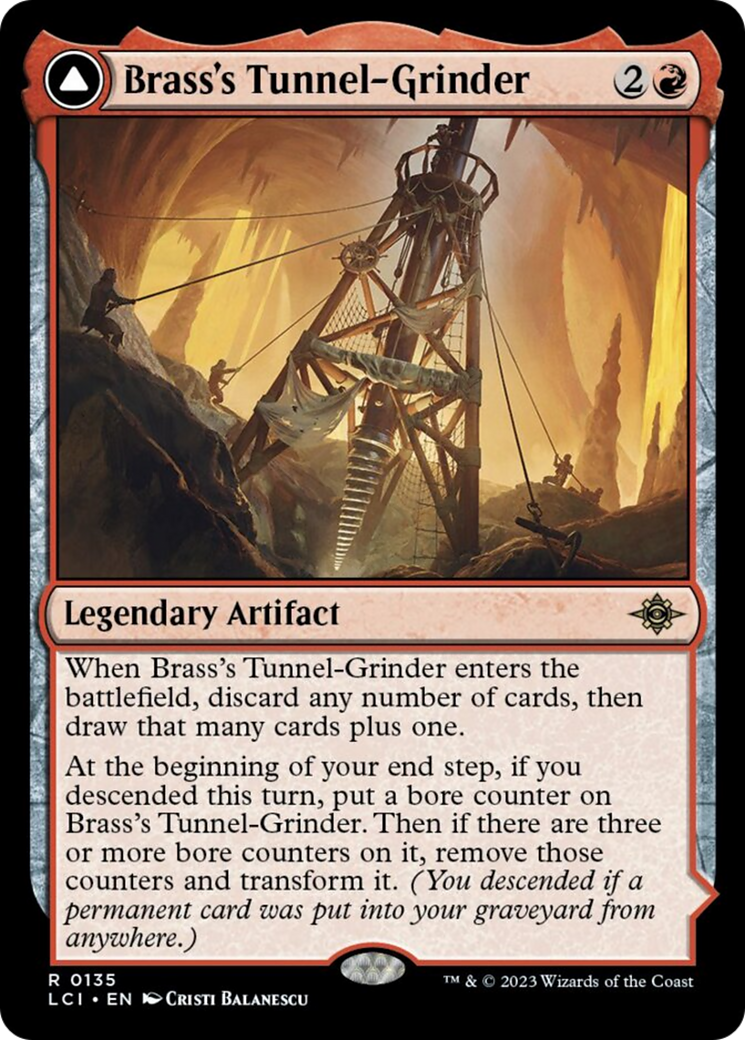 Image of Brass's Tunnel-Grinder // Tecutlan, The Searing Rift [The Lost Caverns of Ixalan]