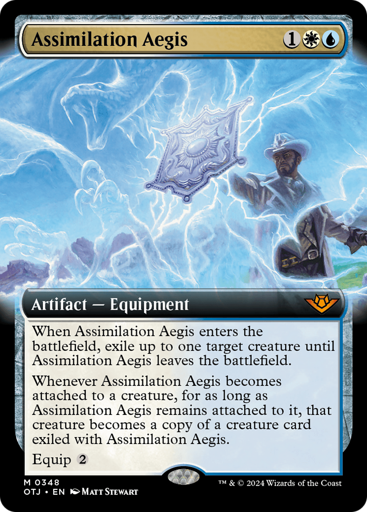 Image of Assimilation Aegis (Extended Art) [Outlaws of Thunder Junction]