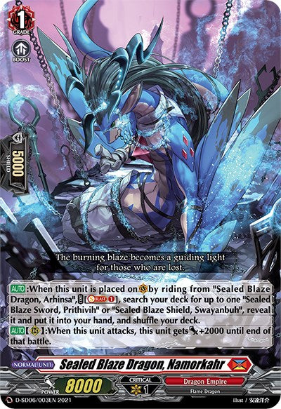Image of Sealed Blaze Dragon, Namorkahr (D-SD06/003EN) [Mirei Minae: Sealed Blaze Maiden]