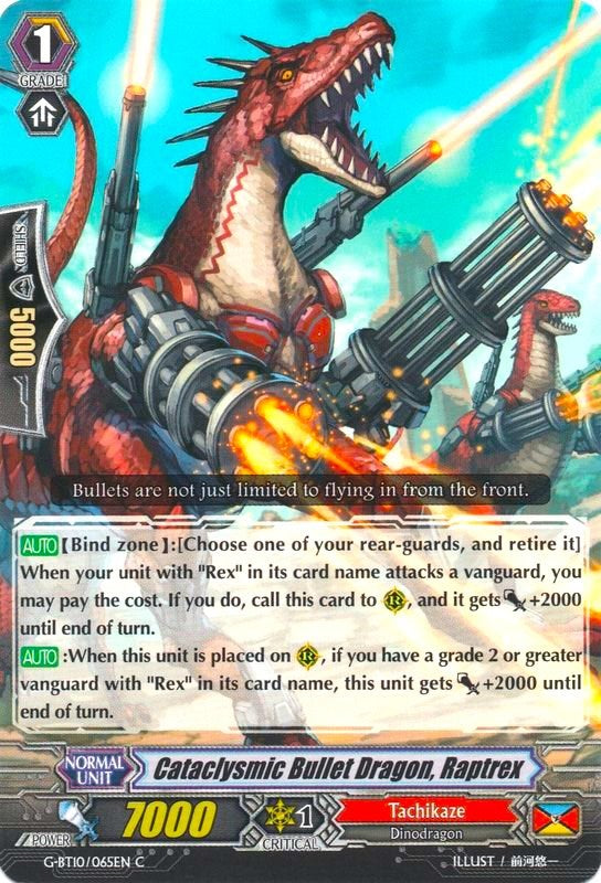 Image of Cataclysmic Bullet Dragon, Raptrex (G-BT10/065EN) [Raging Clash of the Blade Fangs]