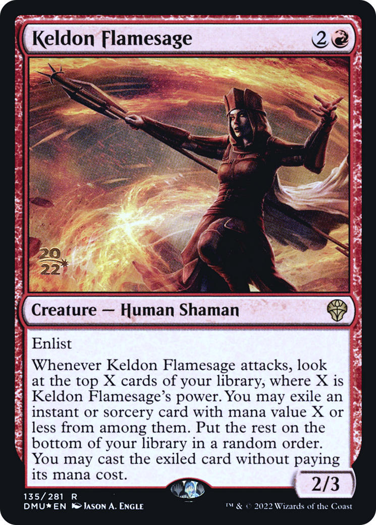 Image of Keldon Flamesage [Dominaria United Prerelease Promos]
