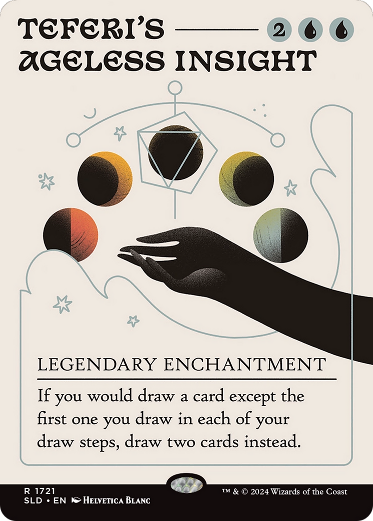 Image of Teferi's Ageless Insight (SLD-1721) - Secret Lair Drop (Borderless) Foil