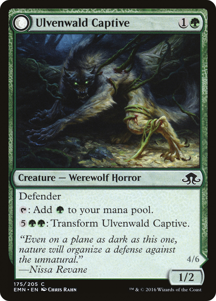 Image of Ulvenwald Captive // Ulvenwald Abomination [Eldritch Moon]