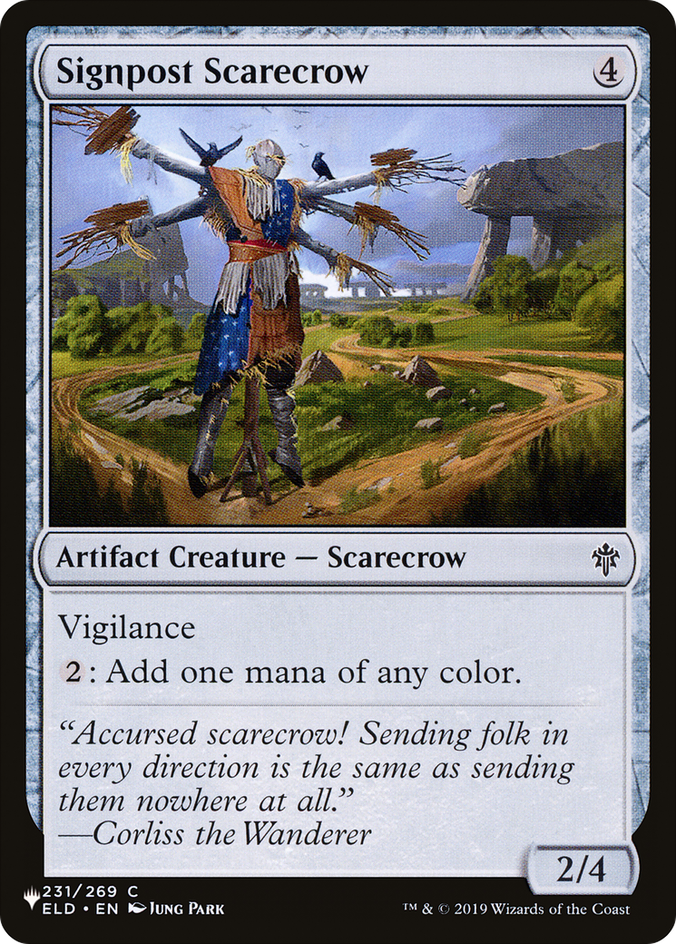 Image of Signpost Scarecrow [The List]