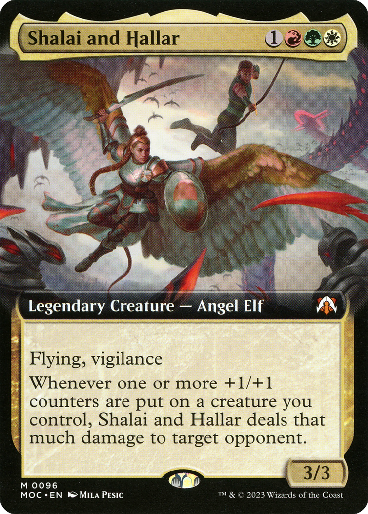 Image of Shalai and Hallar (Extended Art) [March of the Machine Commander]