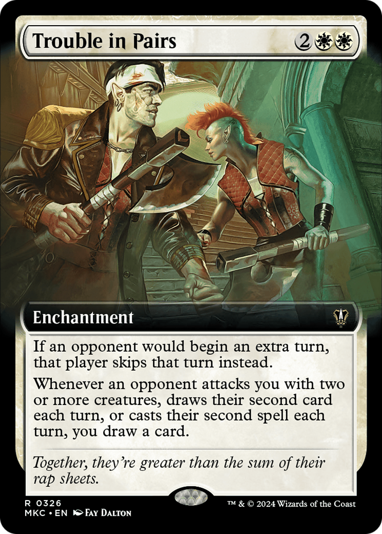 Image of Trouble in Pairs (Extended Art) [Murders at Karlov Manor Commander]