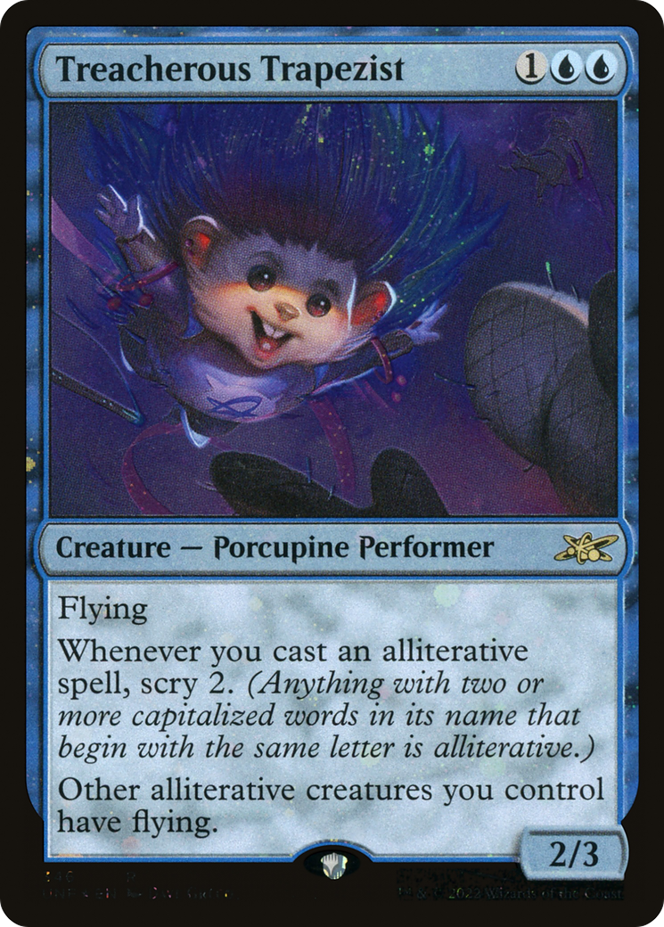 Image of Treacherous Trapezist (Galaxy Foil) [Unfinity]