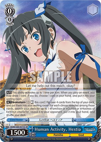 Image of Human Activity, Hestia (DDM/S88-E075S SR) [Is it Wrong to Try to Pick Up Girls in a Dungeon?]