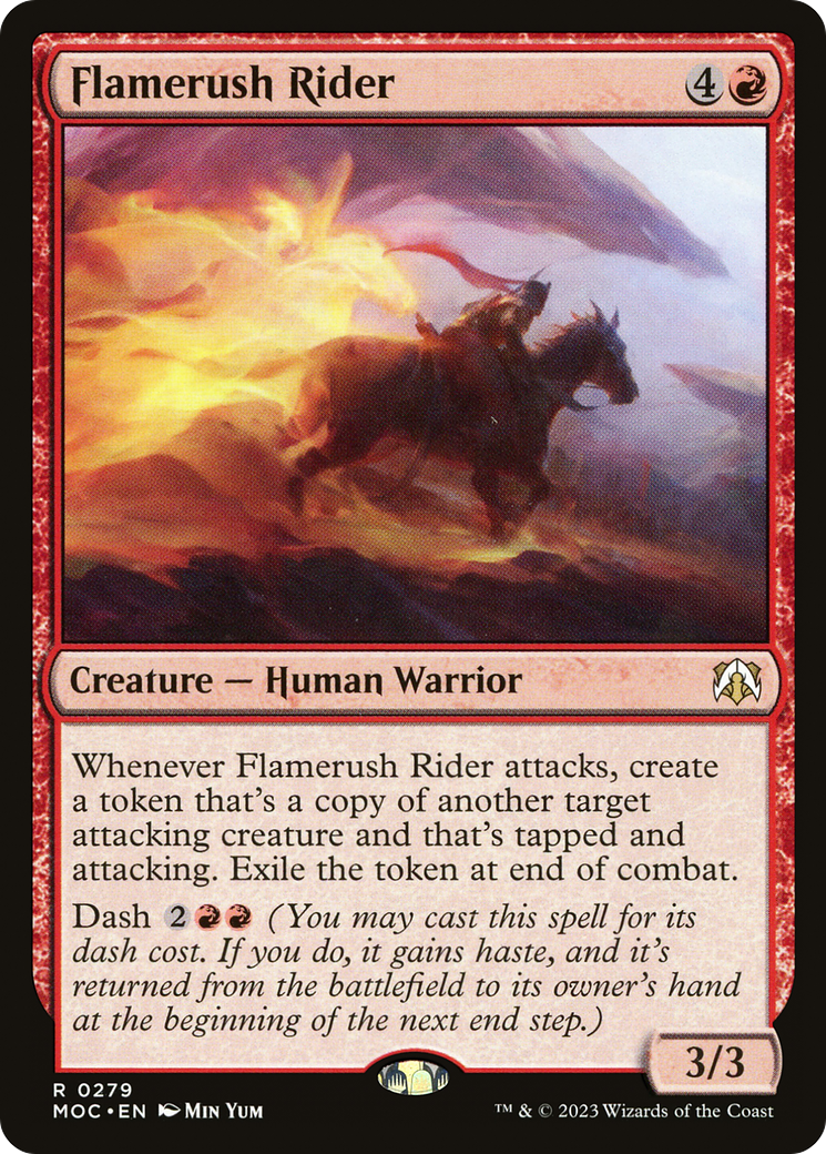 Image of Flamerush Rider [March of the Machine Commander]