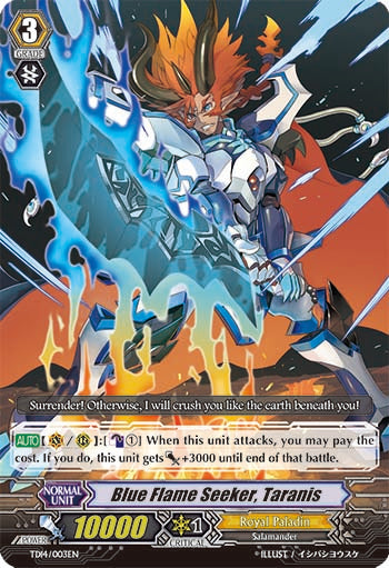 Image of Blue Flame Seeker, Taranis (TD14/003EN) [Trial Deck 14: Seeker of Hope]