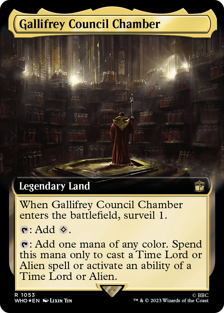 Image of Gallifrey Council Chamber (Extended Art) (Surge Foil) [Doctor Who]