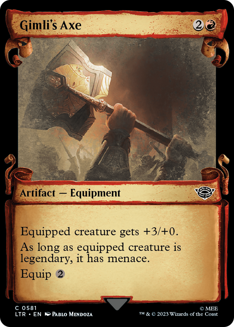 Image of Gimli's Axe [The Lord of the Rings: Tales of Middle-Earth Showcase Scrolls]