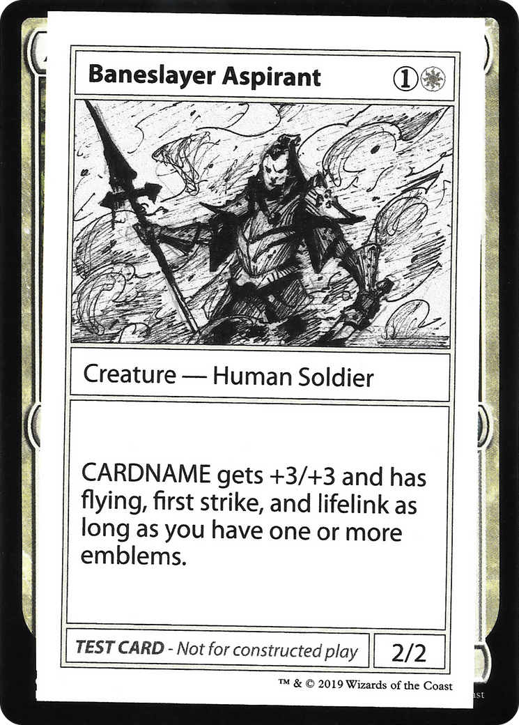 Image of Baneslayer Aspirant (2021 Edition) [Mystery Booster Playtest Cards]