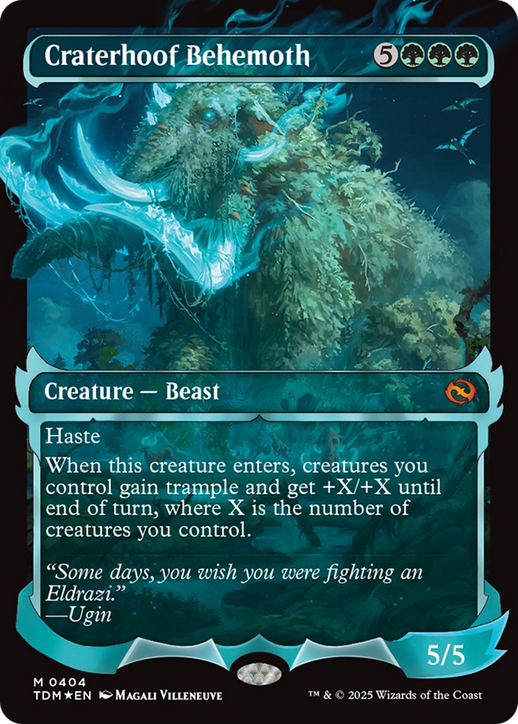 Image of Craterhoof Behemoth (Showcase) [Tarkir: Dragonstorm]