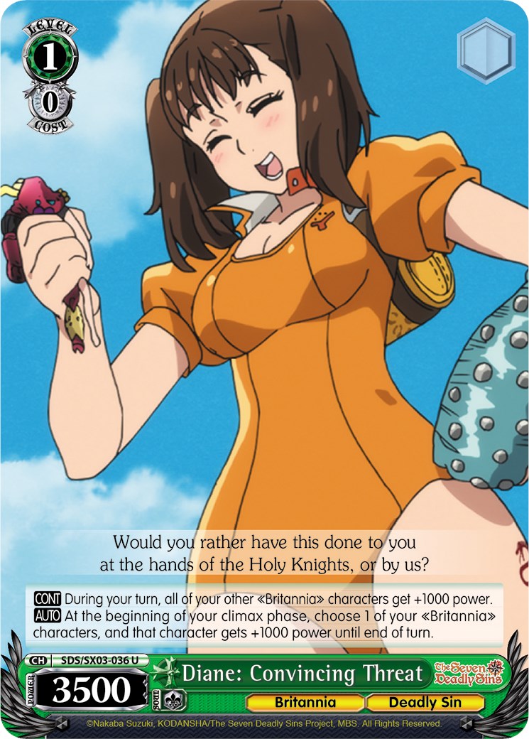 Image of Diane: Convincing Threat (SDS/SX03-036 U) [The Seven Deadly Sins]