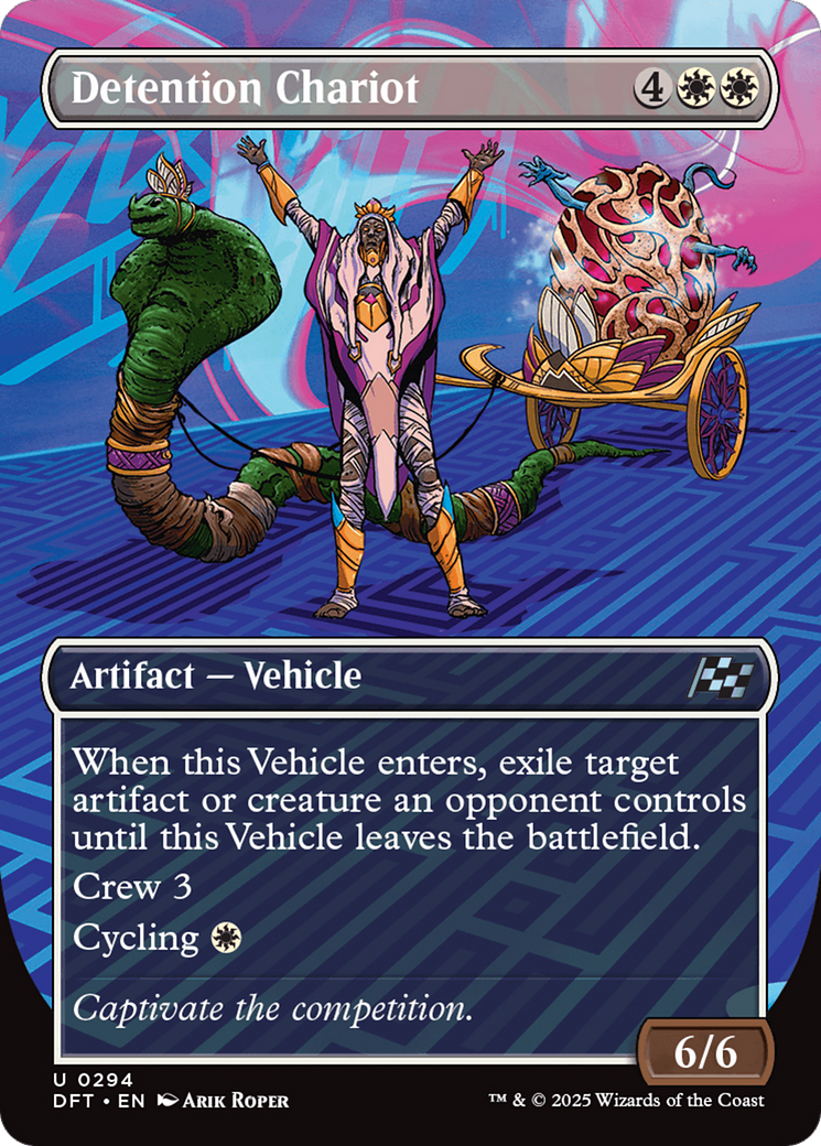 Image of Detention Chariot (Borderless) [Aetherdrift]