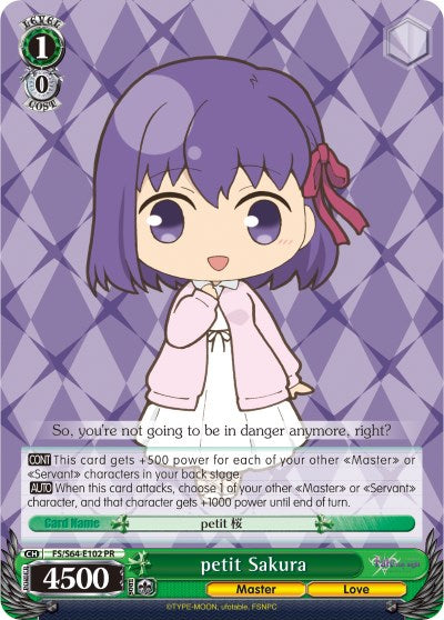 Image of petit Sakura (FS/S64-E102 PR) [Fate/Stay Night [Heaven's Feel]]