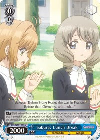Image of Sakura: Lunch Break (CCS/WX01-086 U) [Cardcaptor Sakura: Clear Card]