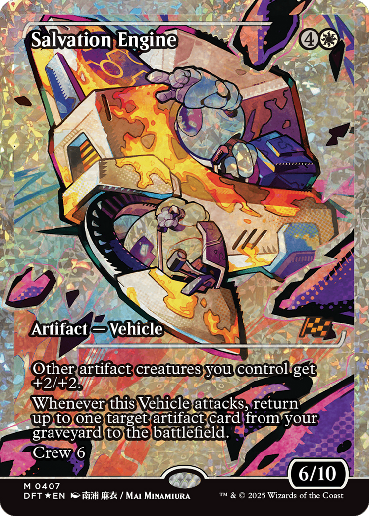 Image of Salvation Engine (Showcase Fracture Foil) (Japanese) [Aetherdrift]