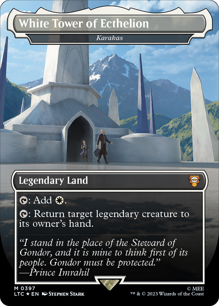 Image of White Tower of Ecthelion - Karakas (Surge Foil Realms and Relics) [The Lord of the Rings: Tales of Middle-Earth Commander]