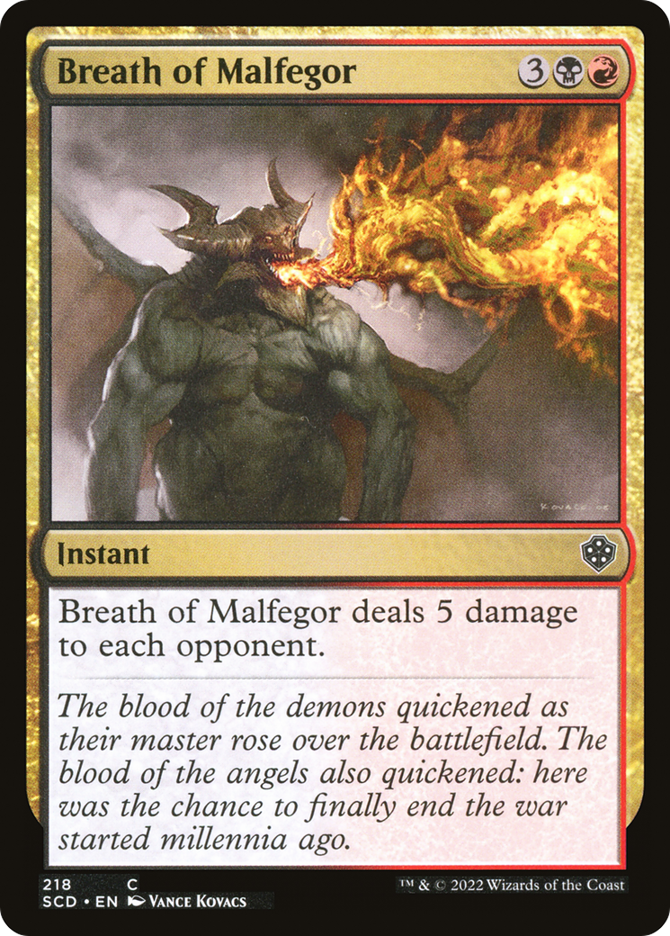 Image of Breath of Malfegor [Starter Commander Decks]