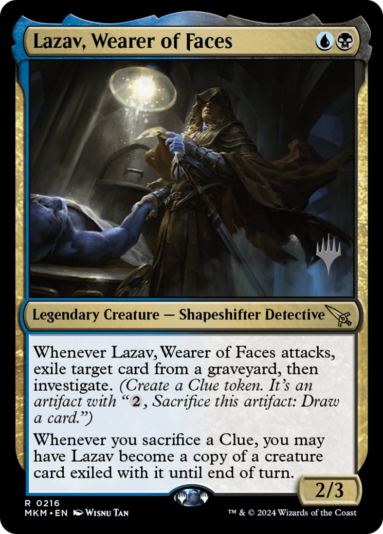 Image of Lazav, Wearer of Faces (Promo Pack) [Murders at Karlov Manor Promos]