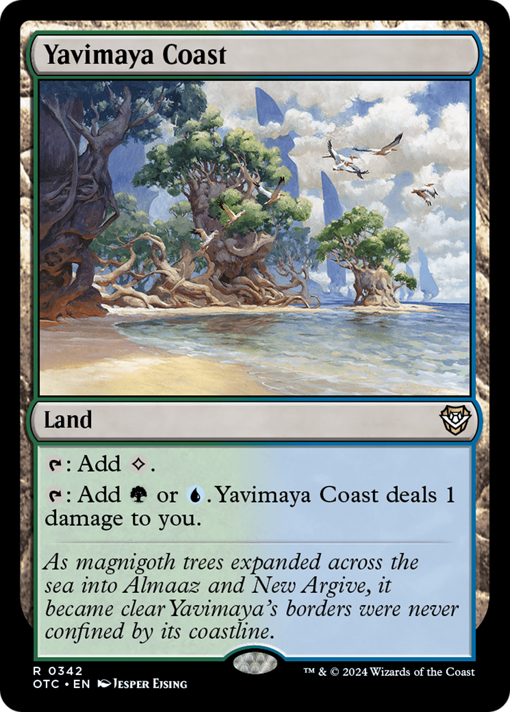 Image of Yavimaya Coast [Outlaws of Thunder Junction Commander]