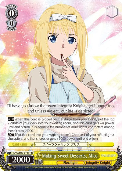 Image of Making Sweet Desserts, Alice (SAO/S80-E101 PR) [Sword Art Online -Alicization- Vol.2]
